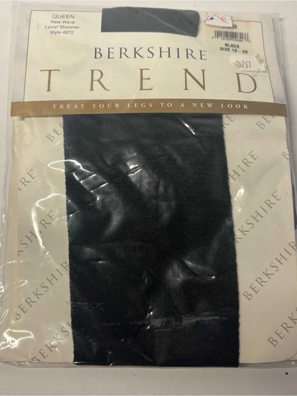 Berkshire Trend Black Nee Wave Lycra Shimmer 1x 2 x style 4872